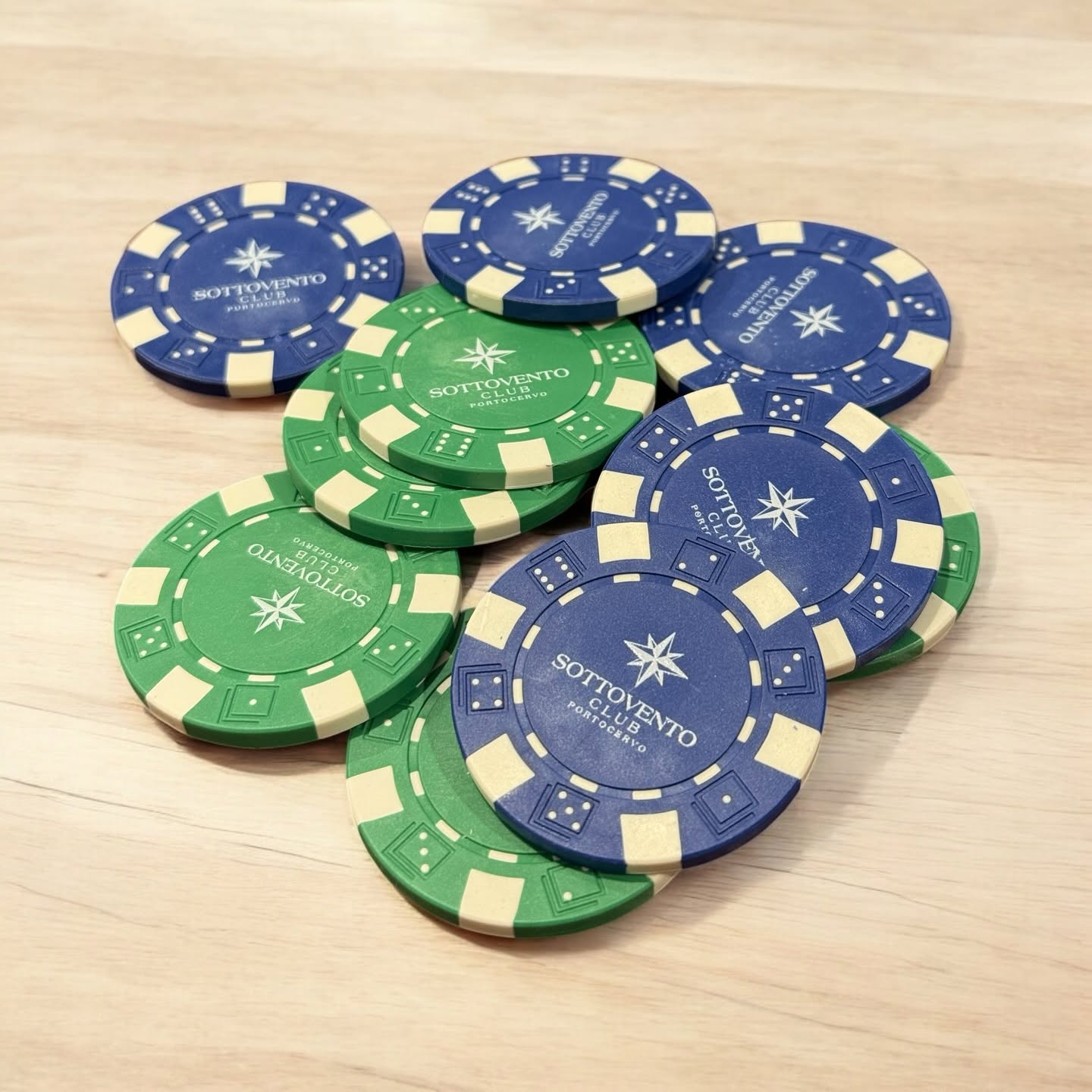 Gadget personalizzati — fiches Sottovento Club Porto Cervo