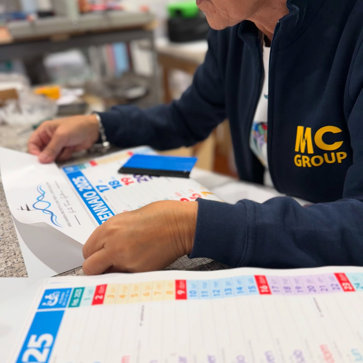 Il team MC Group Sardegna al lavoro
